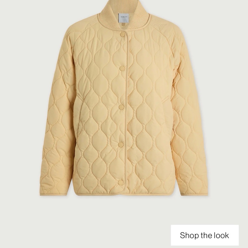 Varley Luca Quilted Jacket - Pale Yellow